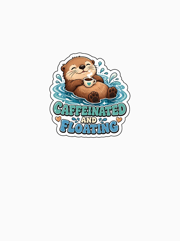 Caffeinated Otter Gift - and Floating by RedRubyBubble