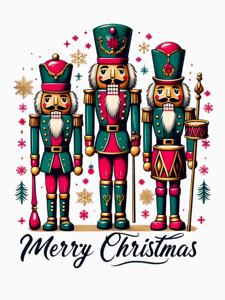 Nutcracker Merry Christmas For Men, For Women, Vintage Xmas Gift by wendywildartt