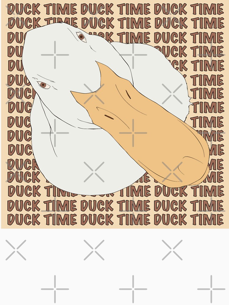 Duck time text with serious duck by pauli