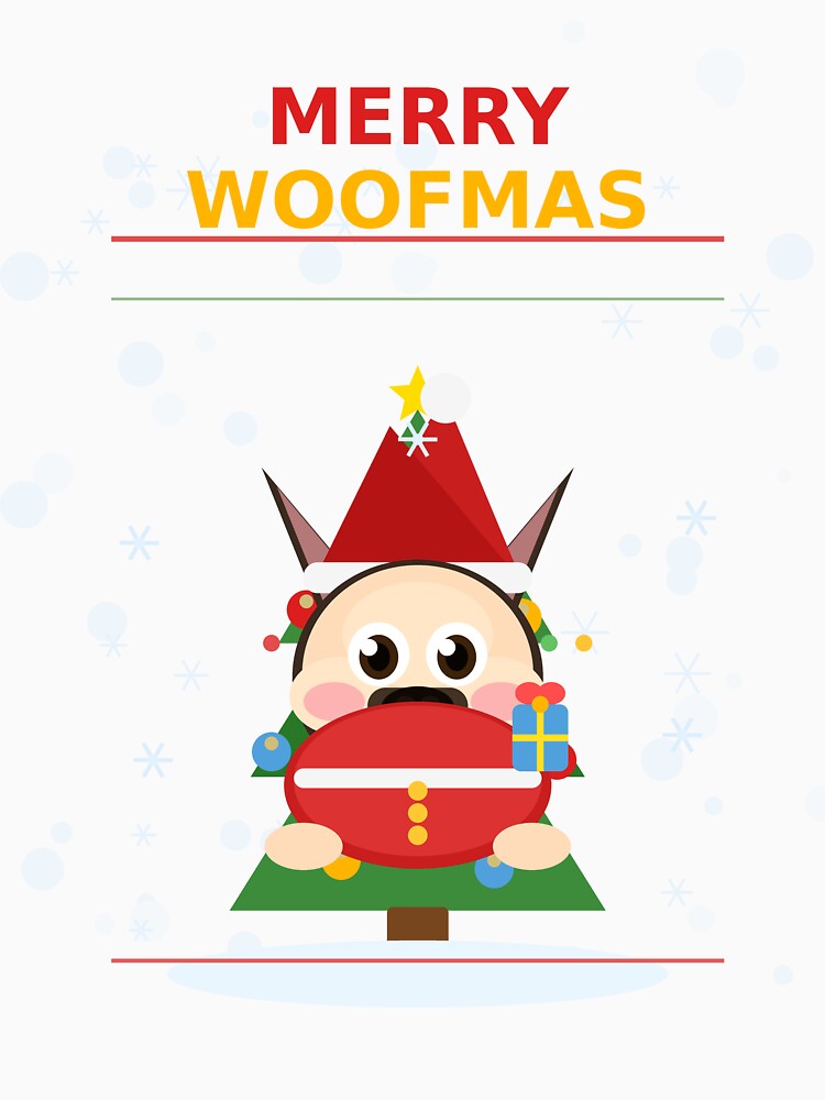 Merry Woofmas French Bulldog Christmas Santa Gift by madesignco.store