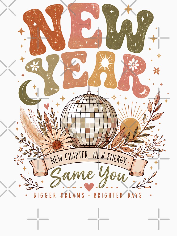 Boho New Year Retro Disco Ball by madebymayberry