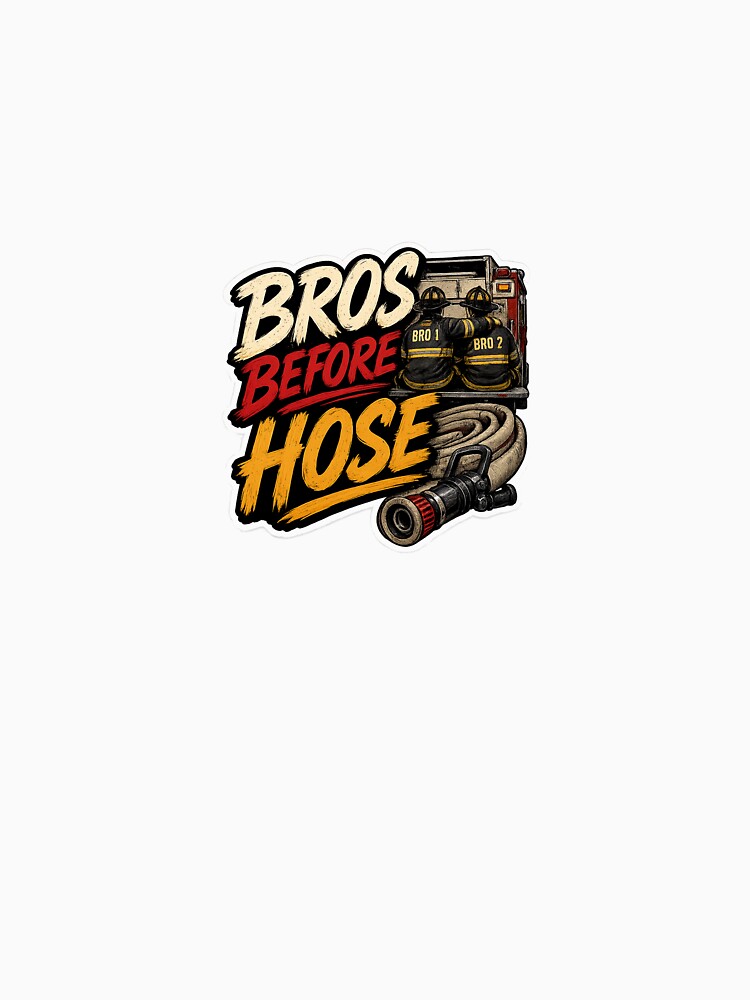 Bros before hose sticker by FireHouseHumor