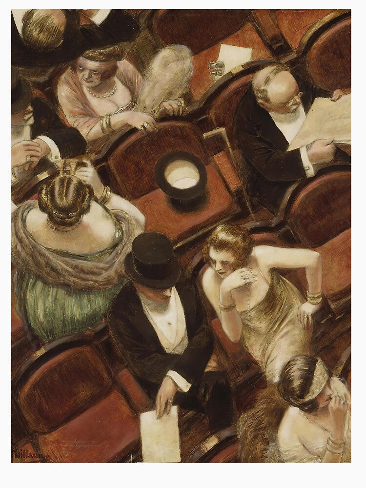 A Night at The Theatre | Restored Vintage Oil Painting by archerfield