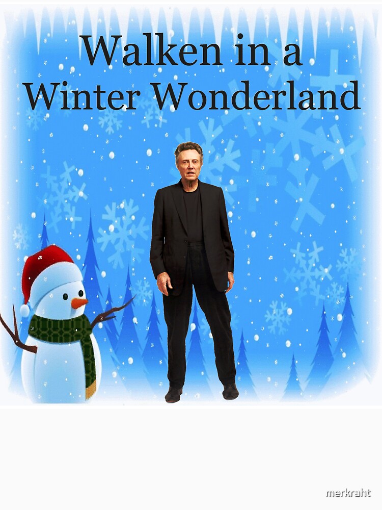 Walken in a Winter Wonderland - Funny Christmas Cards and Gifts with Christopher by merkraht