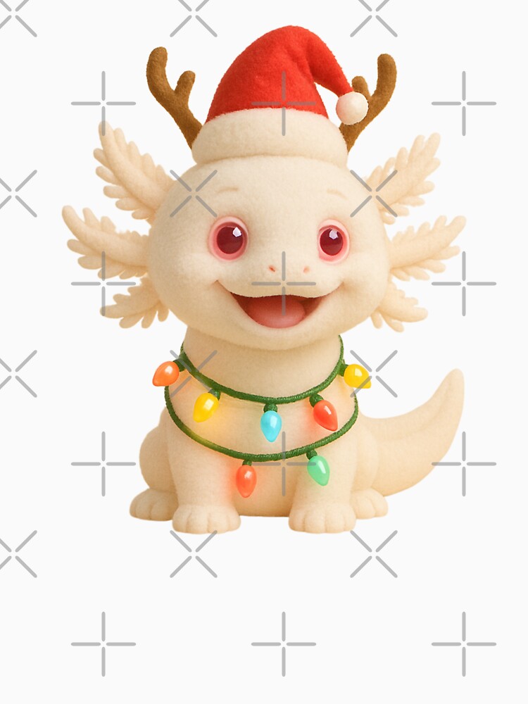 Christmas Albino White Axolotl by Sillytoe