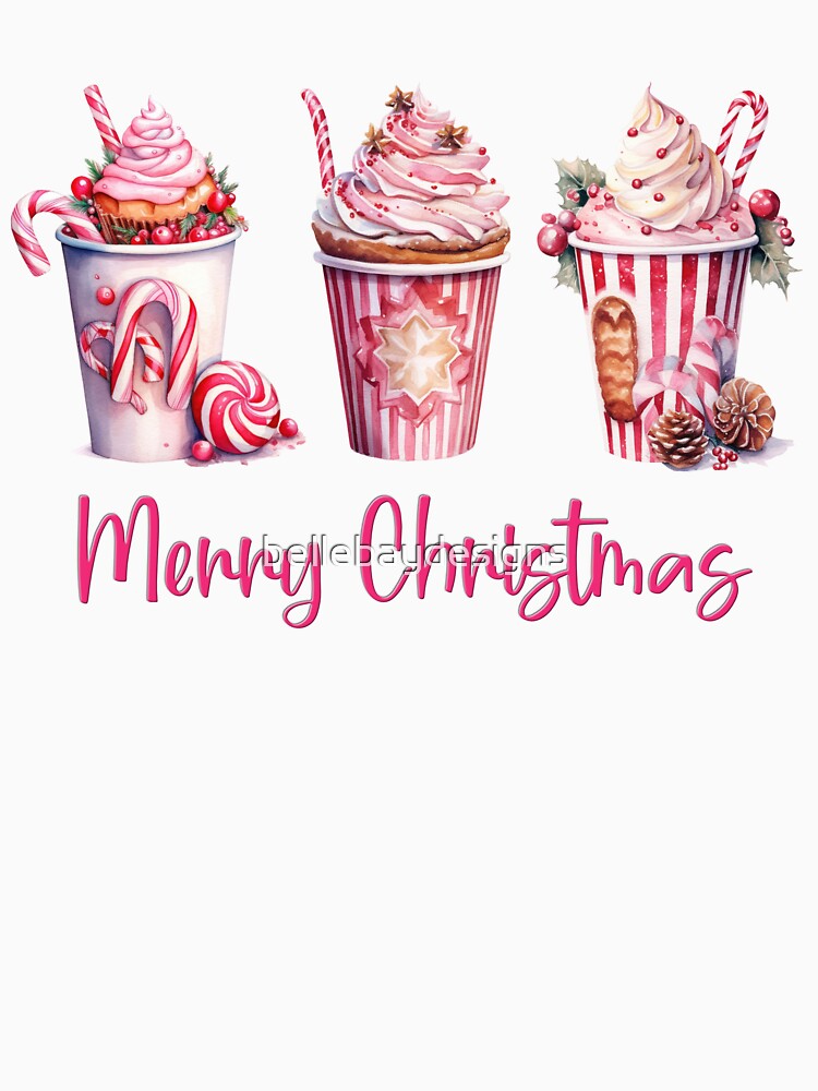 Merry Christmas Coffee and Peppermint by bellebaydesigns