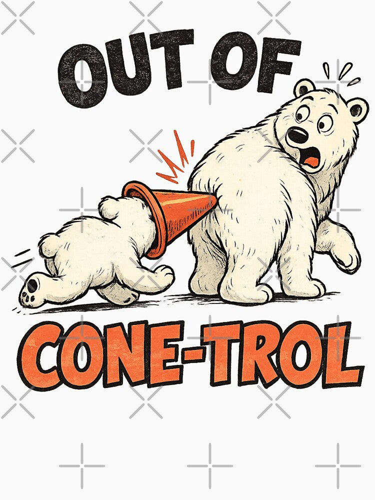 Out of Cone-Trol Funny Polar Bear Mom & Cub by LASTIQUE-dd