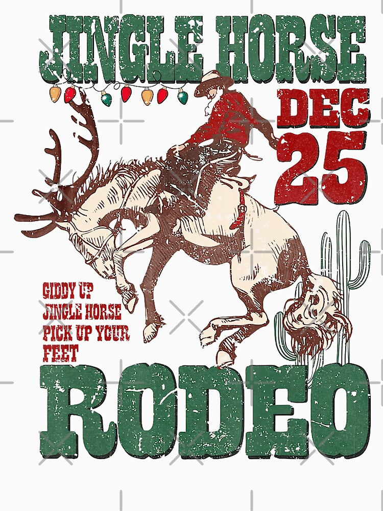 Jingle Horse Dec 25 Giddy Up Pick Up Your Feet Rodeo Howdy by NetlandWewerka