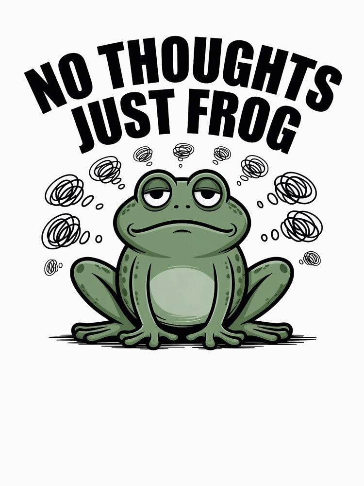 No Thoughts Just Frog Meme Shirt by ZyxDes
