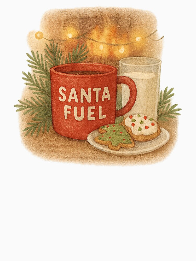 Santa Needs Coffee | Funny Christmas T-Shirt for Coffee Lovers by Just You Tee | Say It Loud, Wear It Proud
