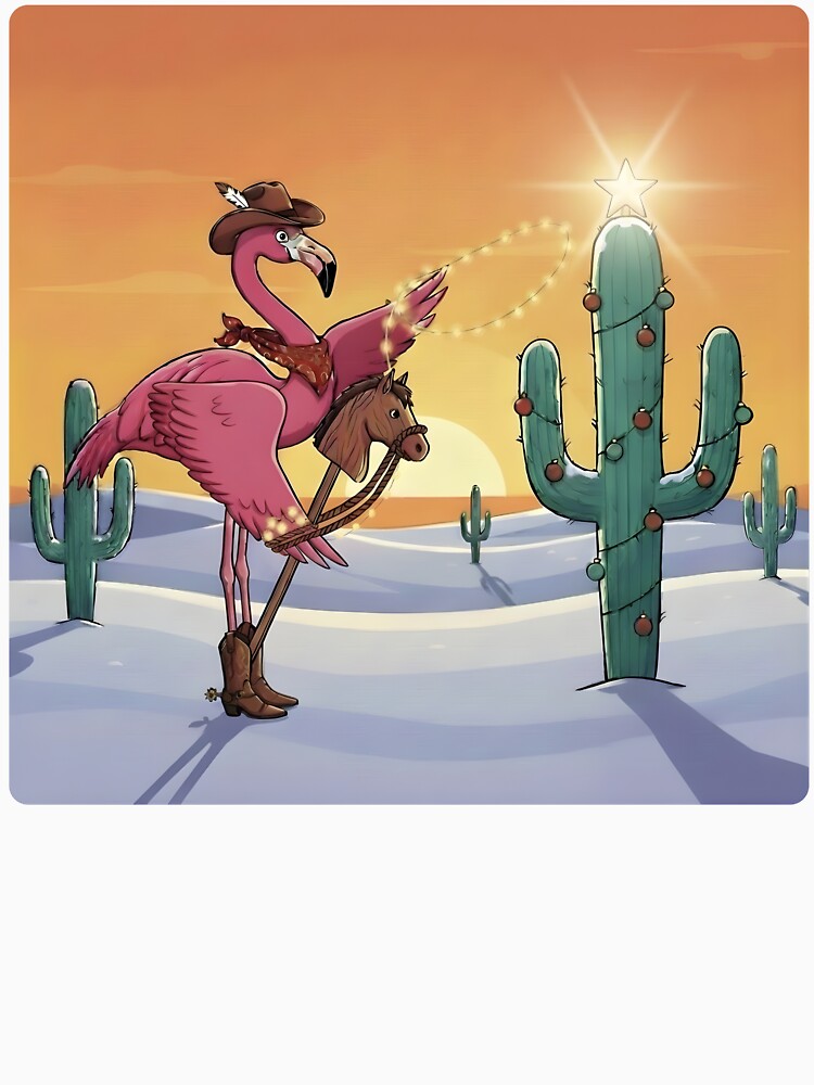 Cowboy Flamingo Desert Christmas Party by HumTumMe