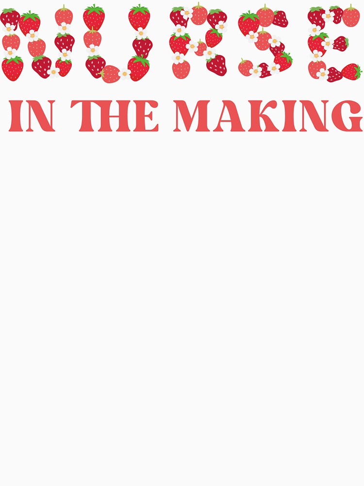 Nurse in the Making Strawberry Letters by AsinusAS