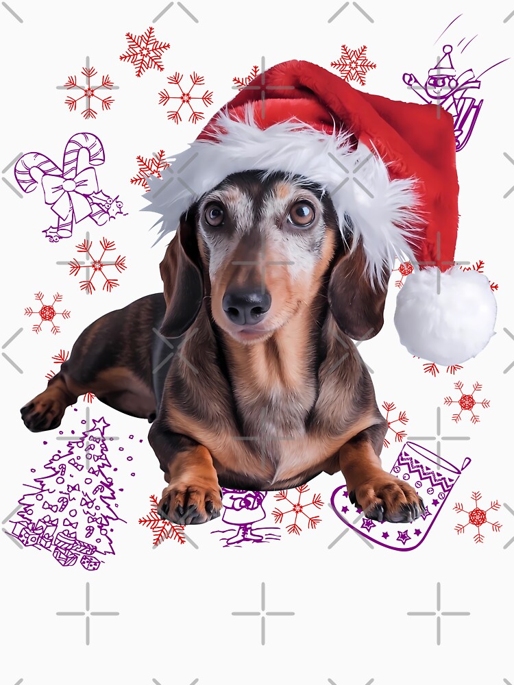 Holiday Joy: Dachshund Christmas Tree Decoration by purrfect pattern