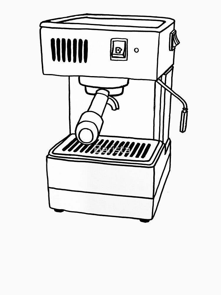 Espresso Machine Doodle by Barista