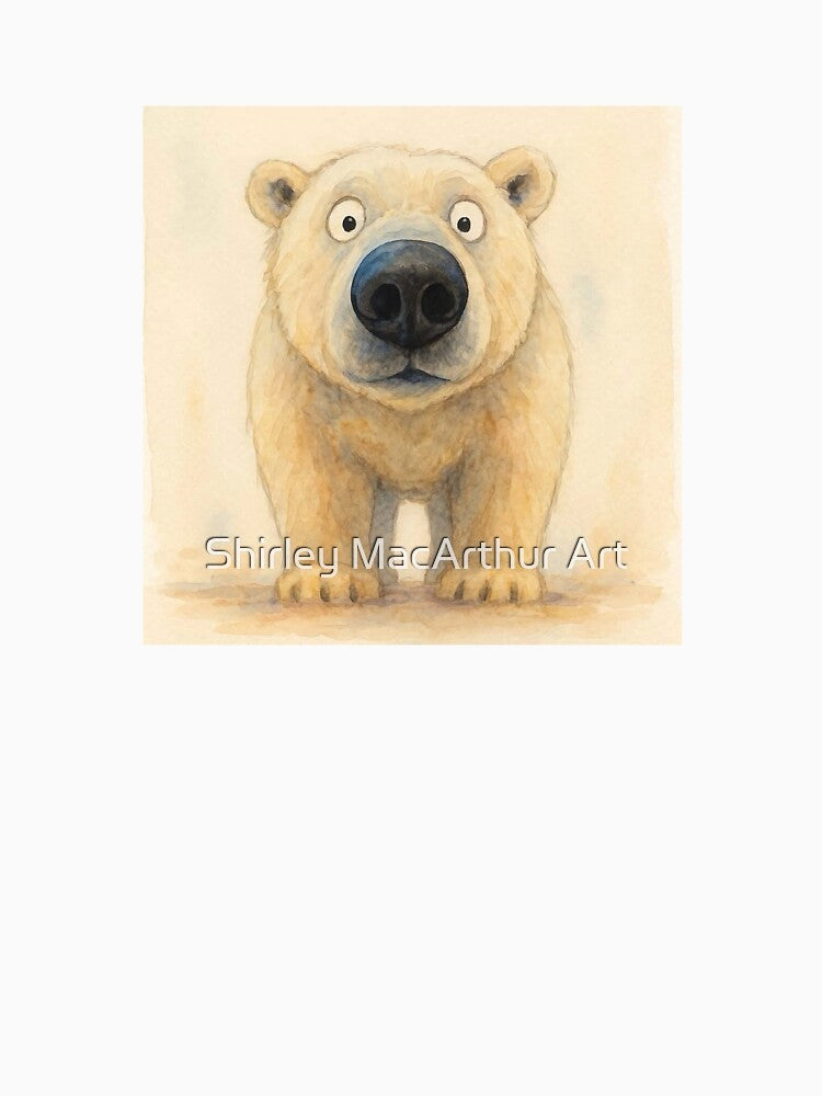 Cute Polar Bear Family ' JuST A PoLaR BeaR ' BY SHiRLeY MacARTHuR by Shirley MacArthur Art