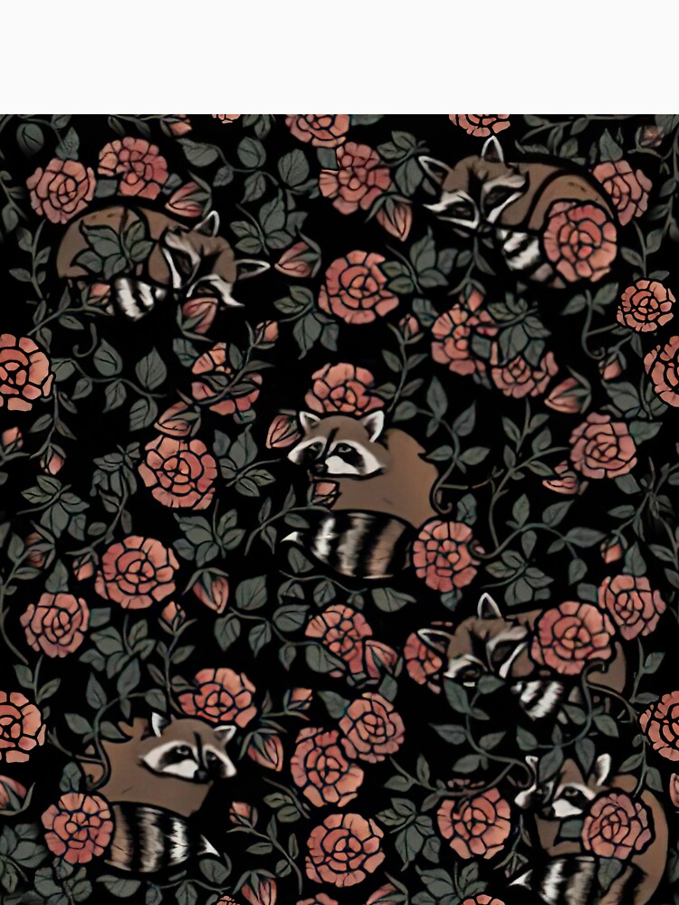 Raccoons And Roses by LittleShop79