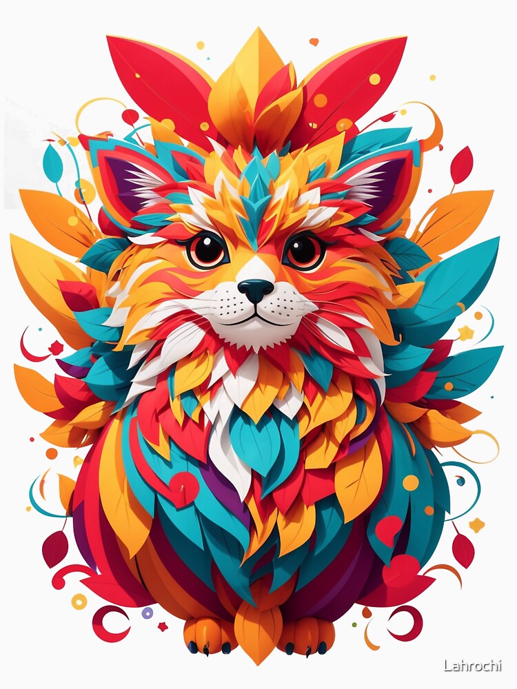 Whiskers in Bloom: A Colorful Cat's Garden Adventure, Christmas cat. by Lahrochi