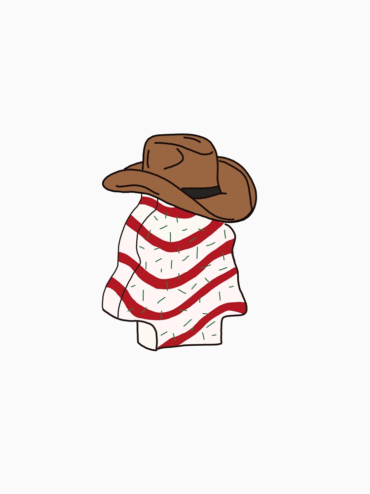 Christmas tree cake cowboy by stickersbymicki