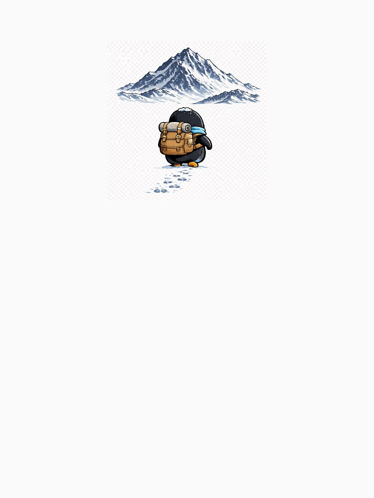 Adventure Penguin Walking Toward Mountain by shinelikevenus