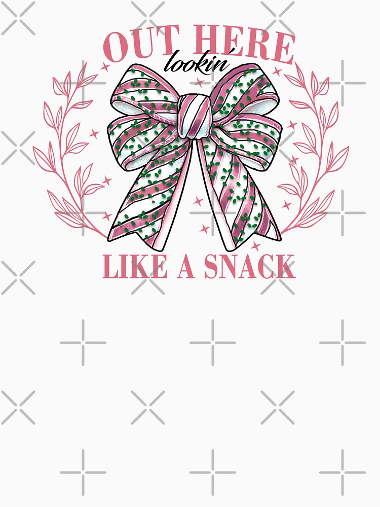 Out Here Lookin’ Like a Snack Christmas Bow by HasHs