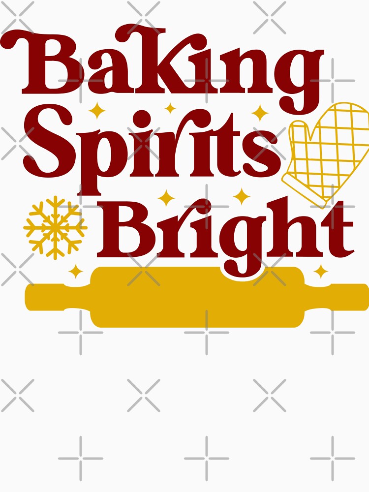Retro Groovy Baking Spirits Bright Christmas Baking by MGdezigns