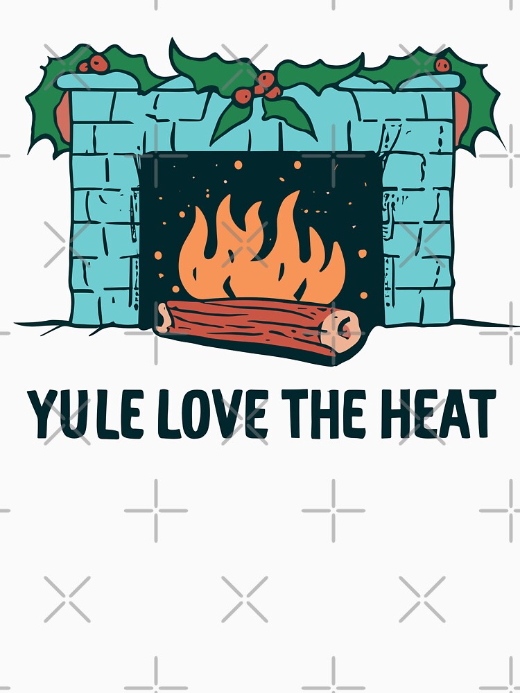 Yule Love The Heat - Yule and Christmas Fireplace 2 by Spiprinto