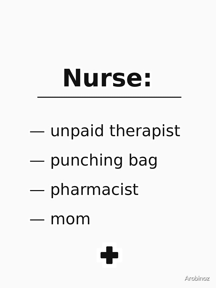 Funny Nurse Job Description Minimalist Nursing Gift by Arobinoz
