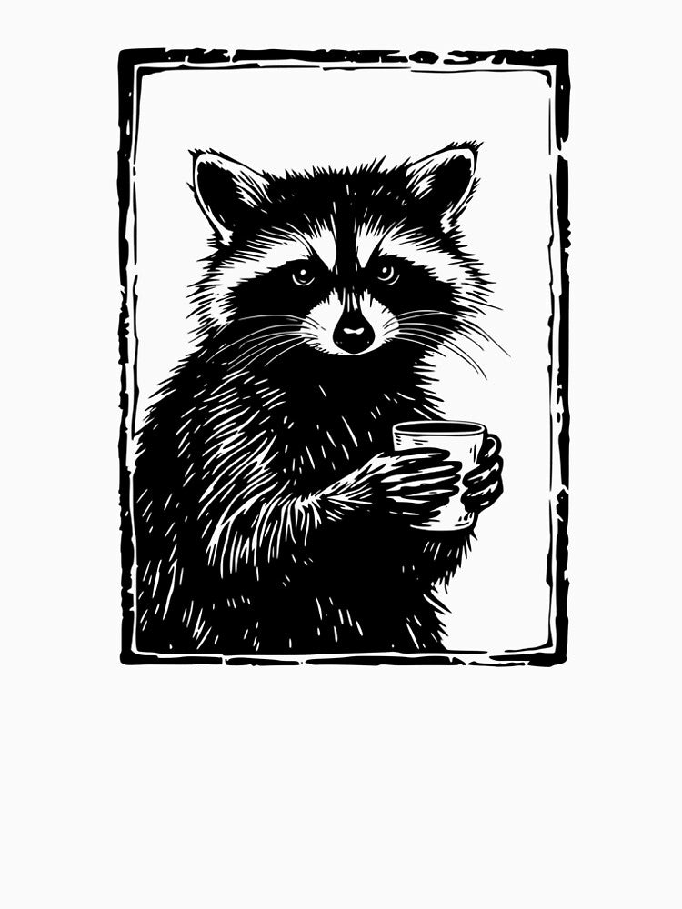 Barista Raccoon by YV Designs & Stuff