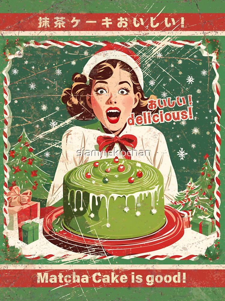 Christmas Joy: A Girl's Love for Matcha Cake by siamnekochan