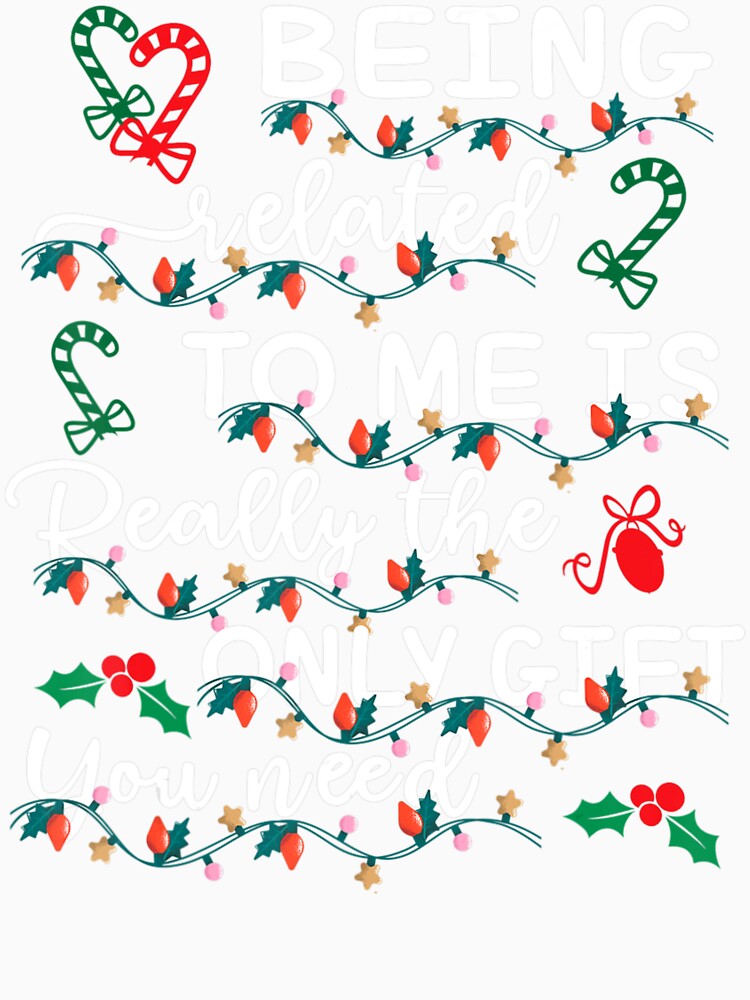 Christmas Being Related To Me Family Pajamas Xmas by lehienanh