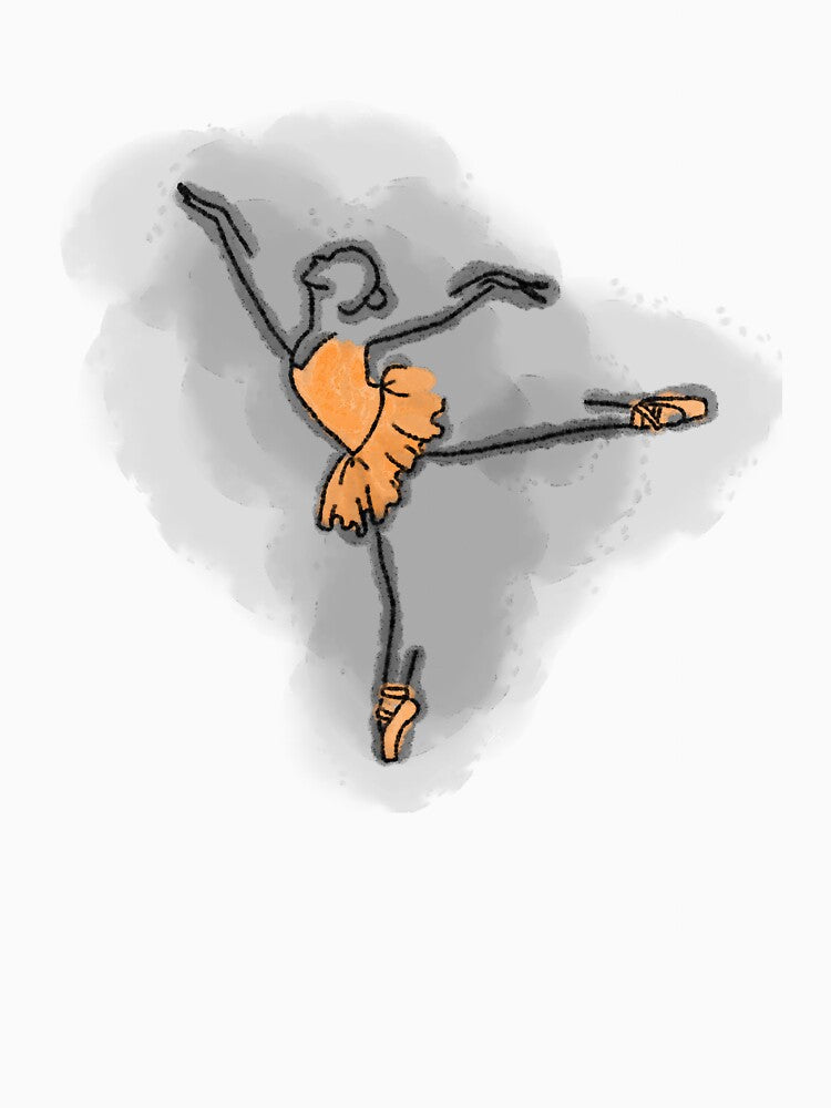 Ballerina in Orange by BabLakisha