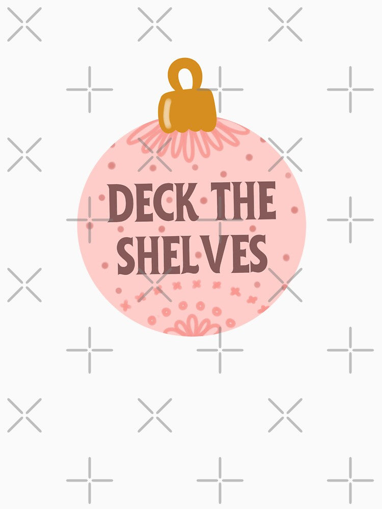 deck the shelves - pink bookish christmas by Neadoodles