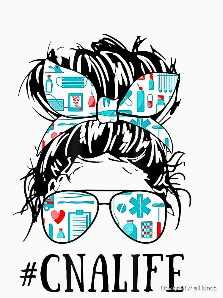 messy bun nurse by Designs Of all kinds