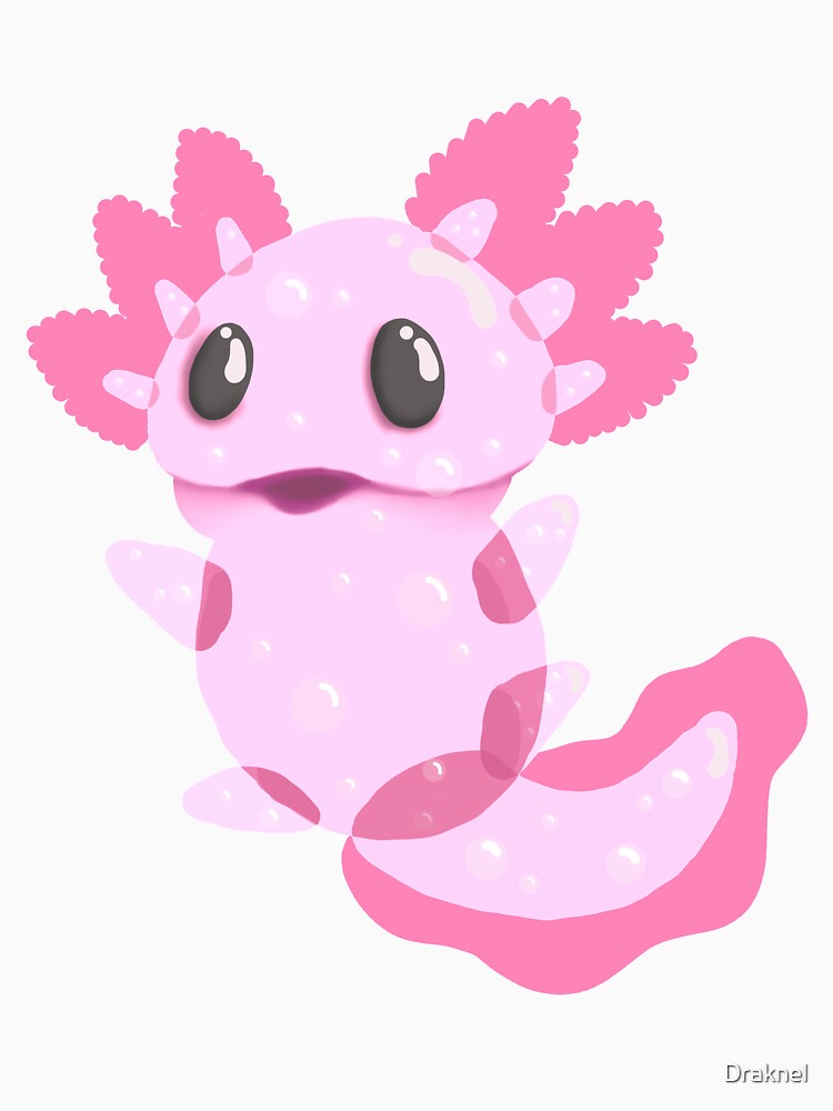Axolotl Blob Transparent Kawaii by Draknel