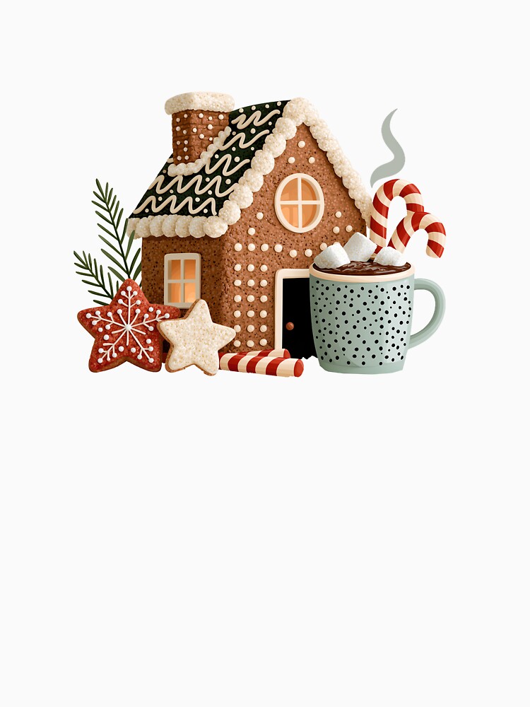 Cozy Christmas Gingerbread House and Hot Chocolate by colorful-white