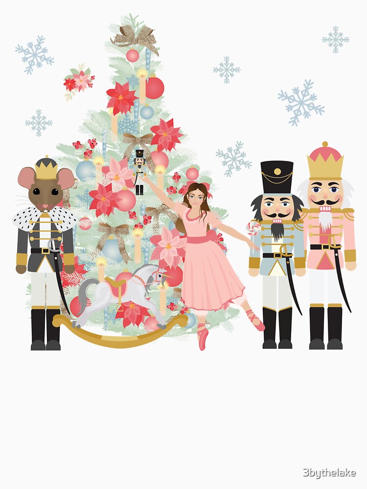 Pink Nutcracker Ballet, Ballerina, Nutcracker gift by 3bythelake