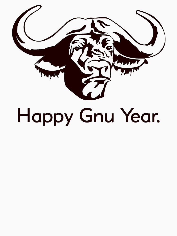Happy Gnu Year by TheShirtYurt