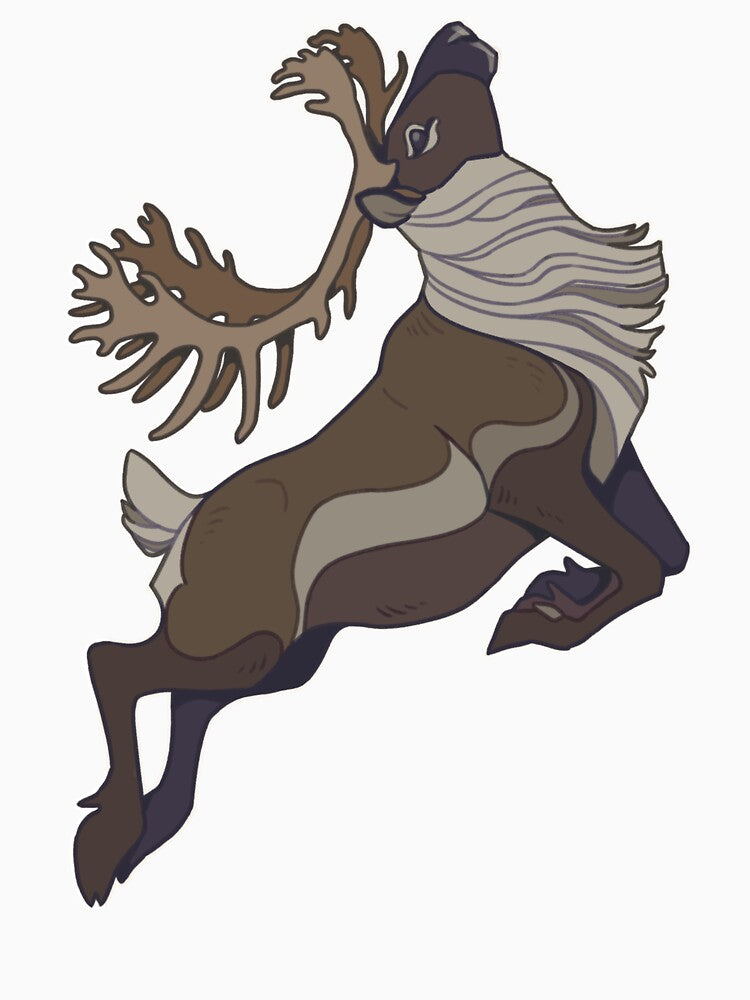 Leaping Caribou by STOVE-ON-FIRE