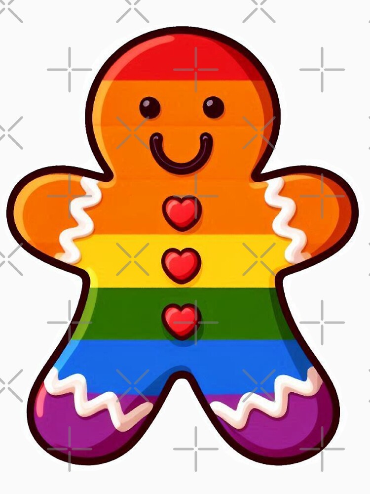 LGBTQ Gingerbread Man by Spike The Punch Design Co.