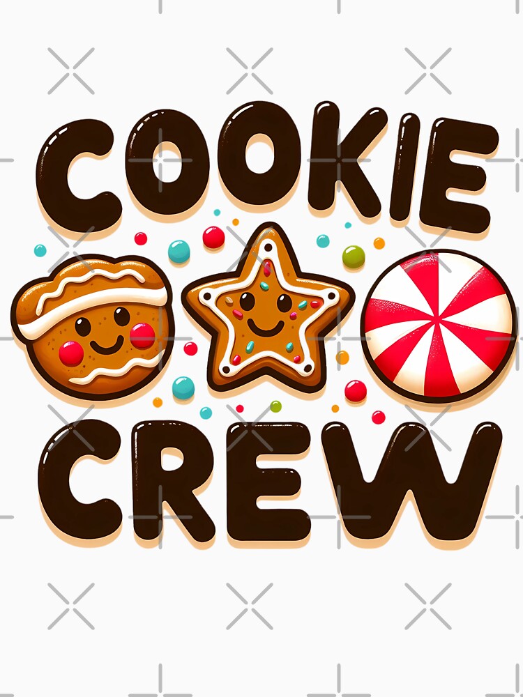 "Cookie Crew" Cute Merry Christmas  Cookies by CrasyART