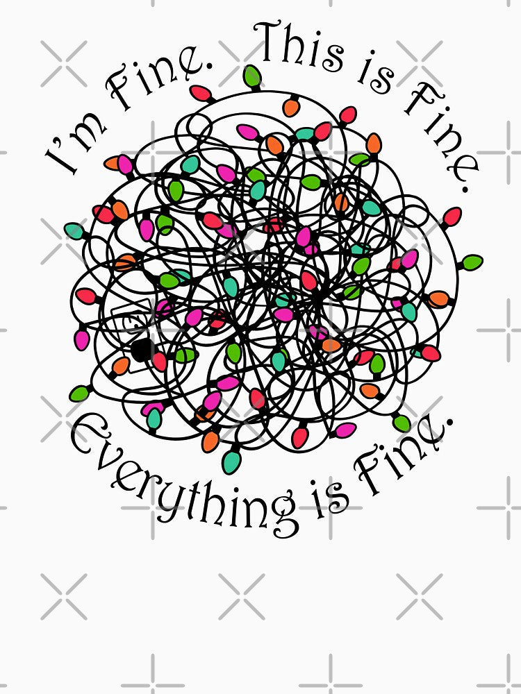 Tangled Christmas Lights Everything Is Fine by MixinMadness