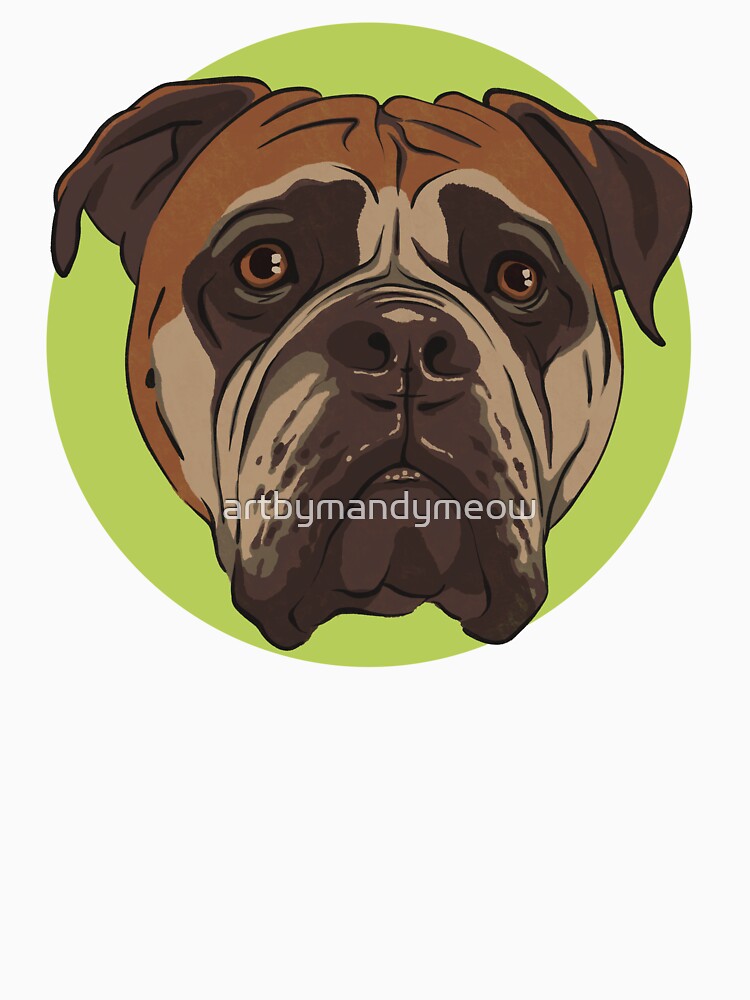 Maxine - Valentine’s Day Card - Boxer - Mastiff by artbymandymeow