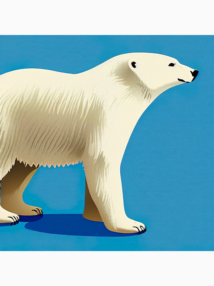 Polar bear walking by artsyworldart