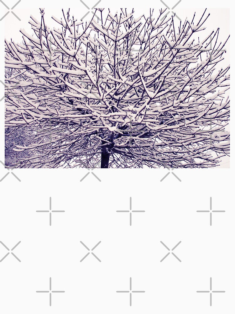 Winter snowy tree branches photography | Snow vibes aesthetic nature scene photo by lausn