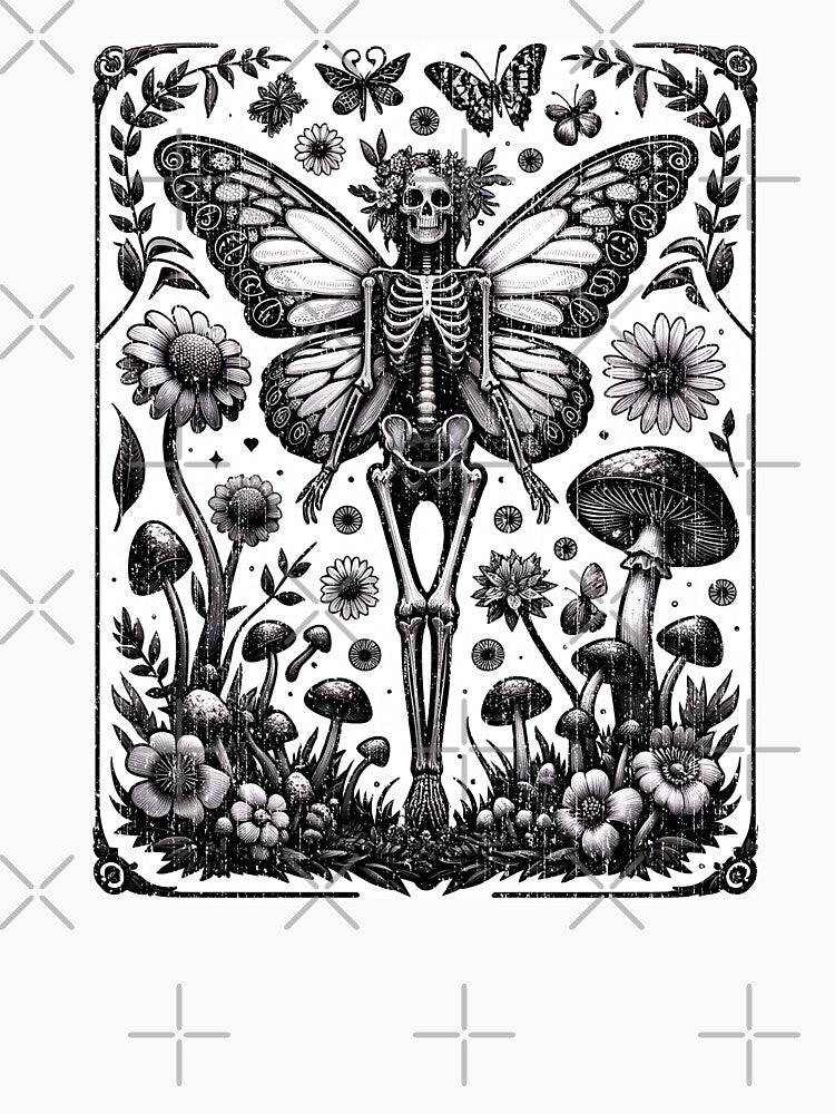 Fairycore Skeleton Fairy by DetourShirts