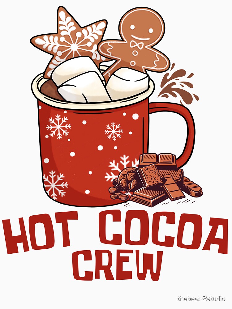 Hot Cocoa Crew Funny Family Winter Holiday Matching by thebest-2studio