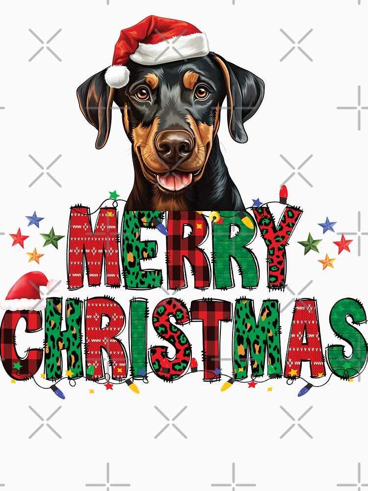 Doberman Pinscher - Merry Christmas Dog by Kidzz