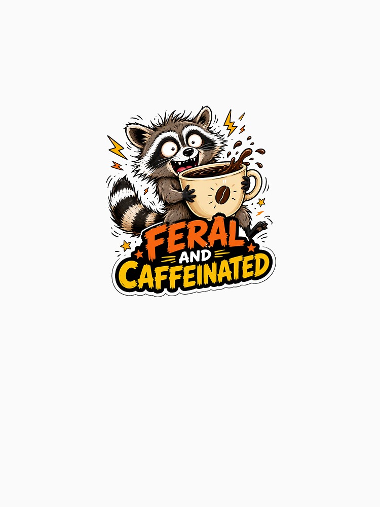 Raccoon Gift - Feral and Caffeinated by RedRubyBubble