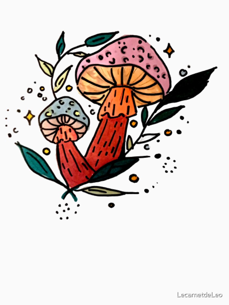 Large colorful mushroom cat by LecarnetdeLeo