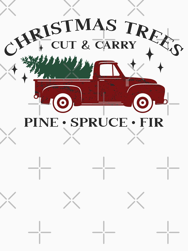 Christmas Trees Cut & Carry Vintage Truck by CompassandCrate